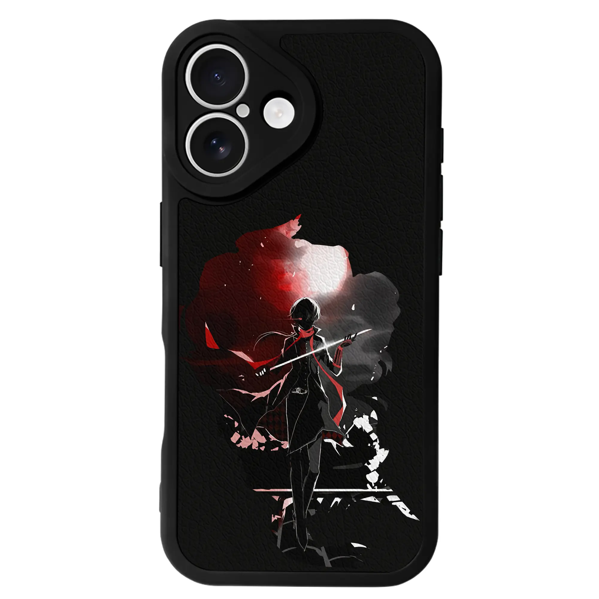 刀剣乱舞 グッズ,加州清光 - IPhone 16シリーズ対応 ・ シリコンスマホケース ・ レザー調 ・ 高精度フィット ・ 耐衝撃 ・ ワイヤレス充電対応 ・ 精密カット